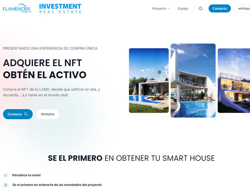 Flamenco Lagoon real estate website