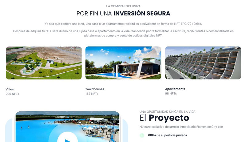 Flamenco Lagoon website screenshot 3