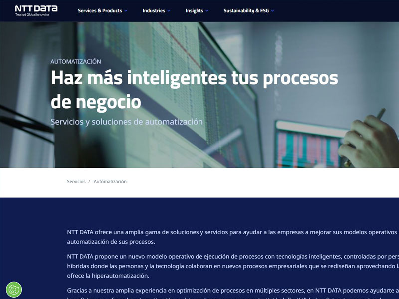 NTT Data internal application