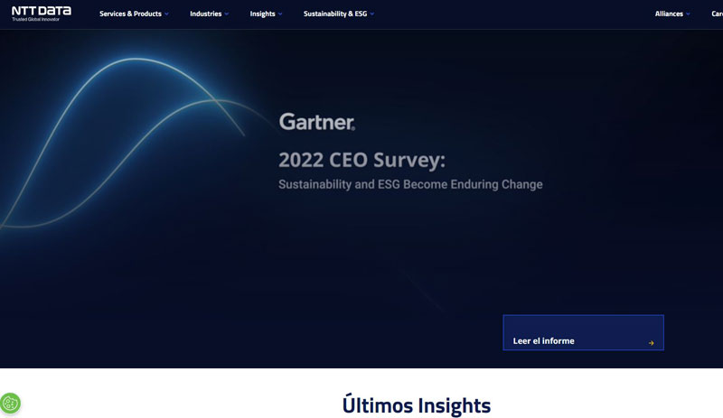 NTT Data internal application screenshot 3