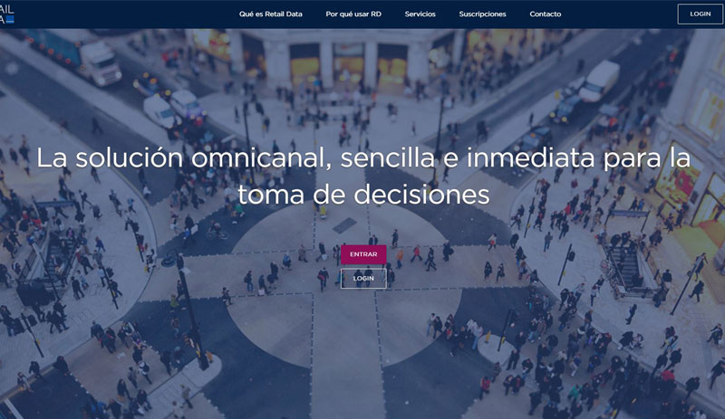 Retail Data website screenshot 1